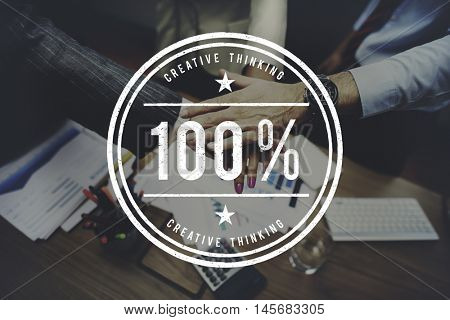 100% Creativity Ideas Imagination Inspiration Concept