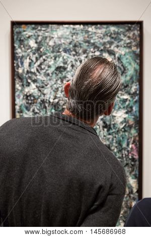 People Inside Museum Of Modern Art In Nyc