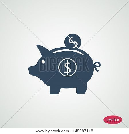 Piggy Banc Vector Icon