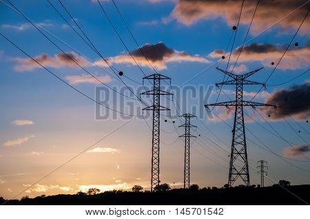 High Voltage Electric Transmission Tower