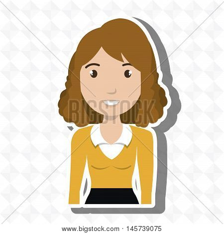 woman girl work icon vector illustration eps 10