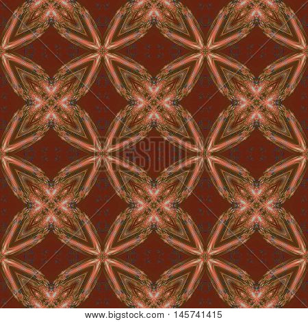Brown seamless ornamental ornate image background or pattern