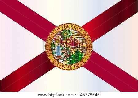 The flag of the USA state of Florida