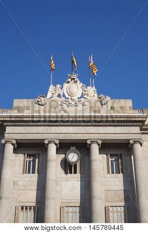 Casa de la Ciutat or Town Hall building of Barcelona Spain