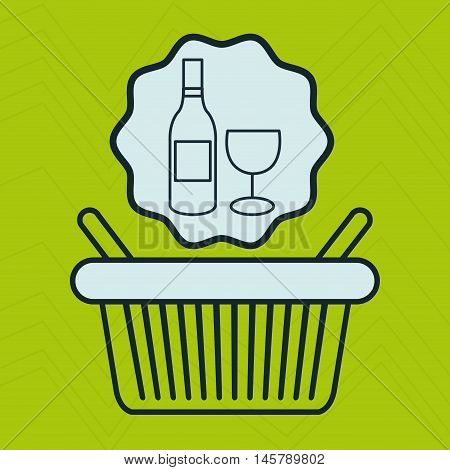 basket shop market icon vector illustration eps10 eps 10