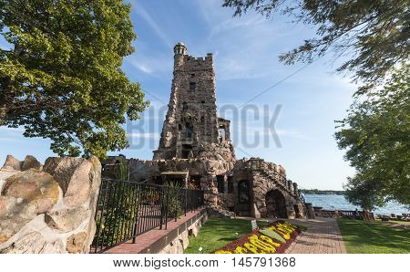 Boldt Castle in the summer season on the St. Lawrence Seaway