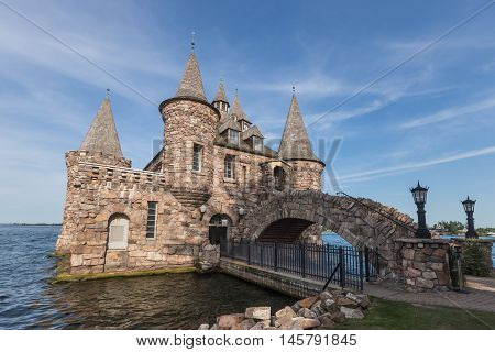 Boldt Castle in the summer on the St. Lawrence Seaway
