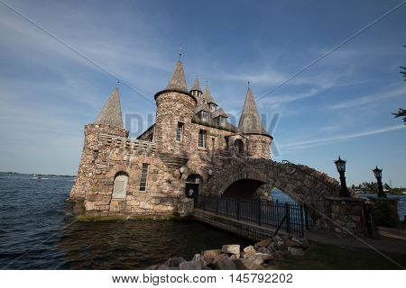 Boldt Castle in the summer on the St. Lawrence Seaway