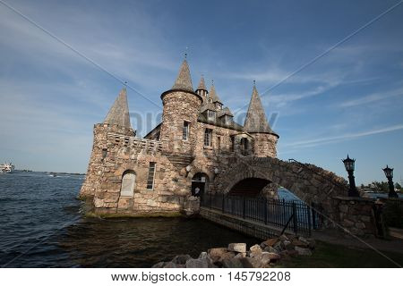 Boldt Castle in the summer on the St. Lawrence Seaway