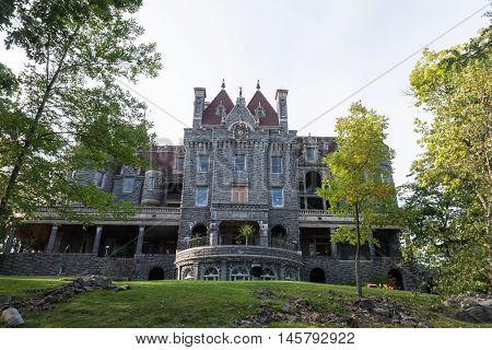 Boldt Castle in the summer season on the St. Lawrence Seaway