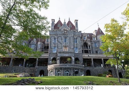 Boldt Castle in the summer season on the St. Lawrence Seaway