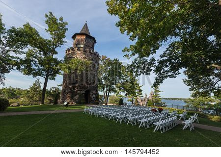 Boldt Castle on a cool summer day