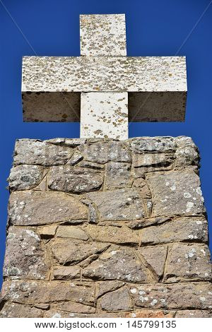 Monument Declaring Cabo Da Roca As The Westernmost Extent Of Continental Europe, As Seen At Roca Cap