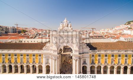 Commerce Square Praca de comercio Lisbon Portugal