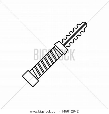 Electronic cigarette cartridge icon in outline style isolated on white background vector illustration