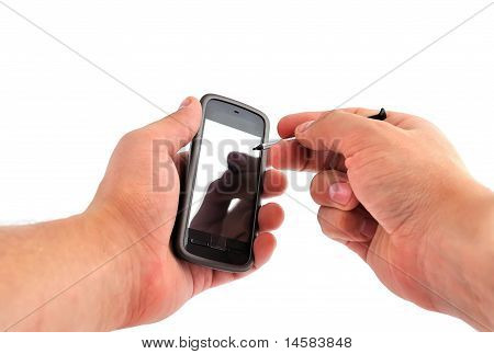 Touchscreen mobiltelefon
