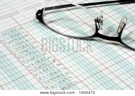 Ledger papir og glas