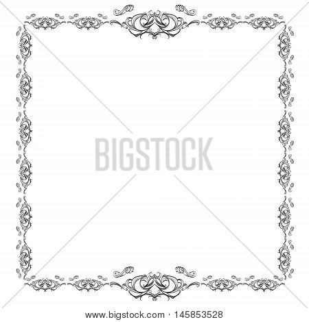 Decorative Elements In Vintage Style For Decoration Layout, Framing, For Advertising, Vector Illustr
