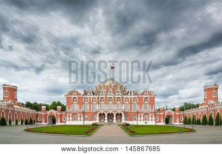 The Petroff Palace In Moscow. Built In Neo-gothic Style.