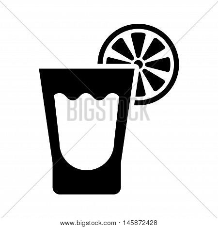 tequila and lime icon Vector Illustration on the white background