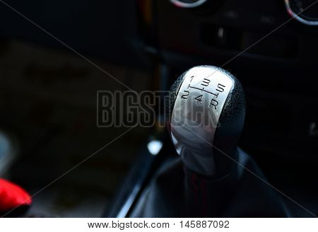 Gear stick for manual transmission in car
