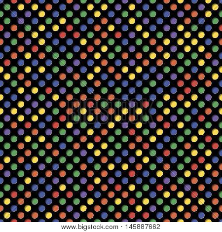 Colored circles with shadow. Simple seamless pattern