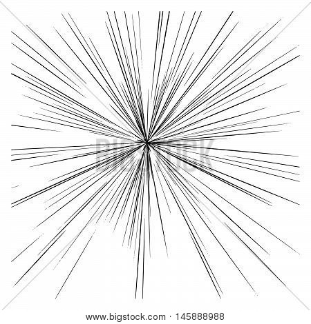 illustration vector abstract manga speed motion black starburst straight lines