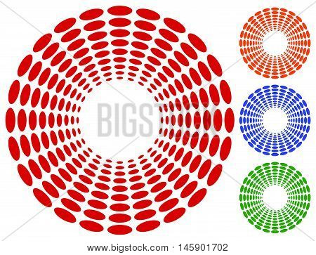 Dots, Circles Circular Motif, Element. Radiating, Radial Dots.