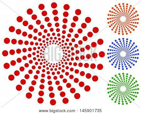 Dots, Circles Circular Motif, Element. Radiating, Radial Dots.