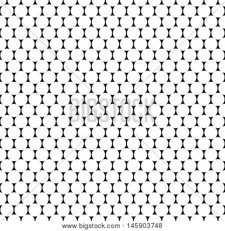 Seamlessly Repeatable Pattern With Dots, Circles. Monochrome Abstract Illustration In Speckled, Half
