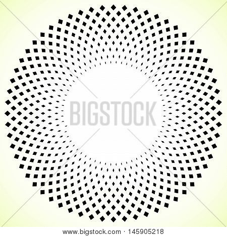 Geometric Circle Element - Circular Pattern Isolated On White