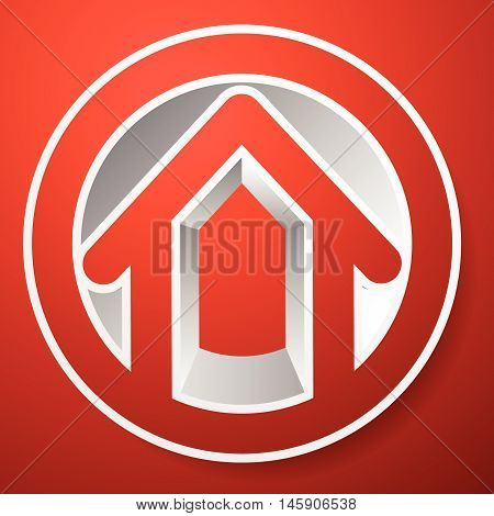 Contour House / Building Symbol, Icon Or Logo