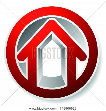 Contour House / Building Symbol, Icon Or Logo