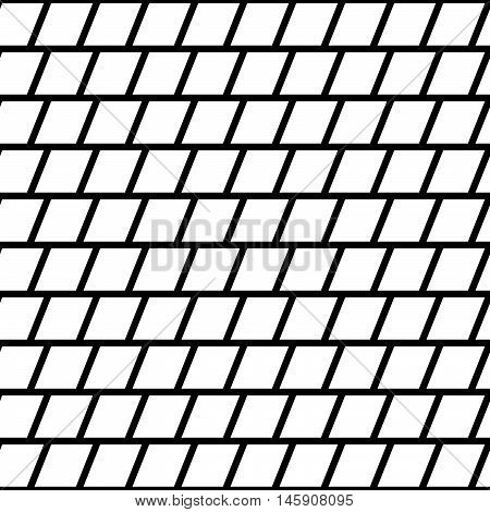 Repeatable Mosaic Pattern With Parallelograms. Geometric Texture