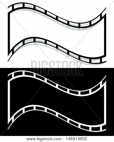 Film Strip Shape Elements With Distortion For Photography / Generic Image Concepts