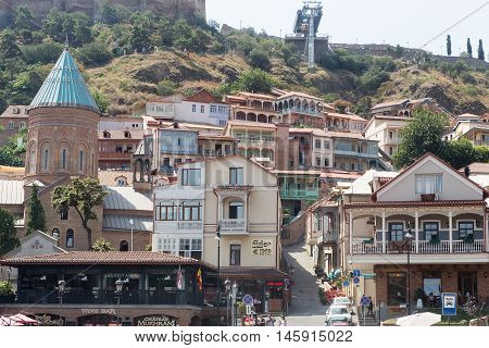 Old Town In The Capital Of Georgia.tbilisi