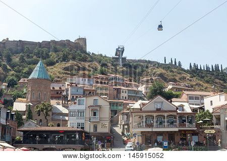 Old Town In The Capital Of Georgia.tbilisi