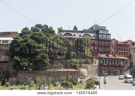 Old Town In The Capital Of Georgia.tbilisi