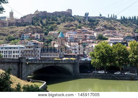Old Town In The Capital Of Georgia.tbilisi