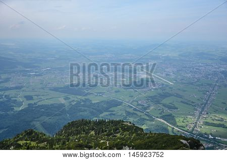 View from Untersberg Mountain in Salzburg, Austria