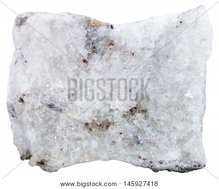 Carbonatite Mineral Isolated On White Background