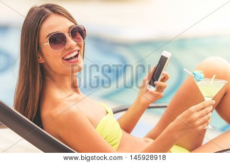 Pretty Girl At The Pool
