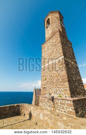 Sant'Antionio old steeple in Castelsardo in Sardinia