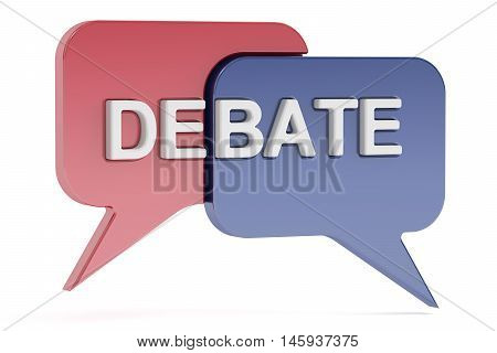 Debate concept 3D rendering isolated on white background