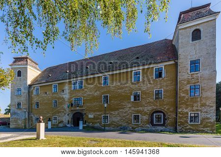 Medieval castle in the city Mosonmagyarovar, Hungary
