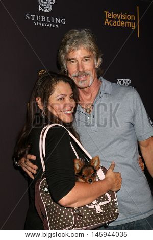 LOS ANGELES - AUG 24:  Devin DeVasquez, dog Prince, Ronn Moss at the Daytime TV Celebrates Emmy Season  at the Television Academy - Saban Media Center on August 24, 2016 in North Hollywood, CA