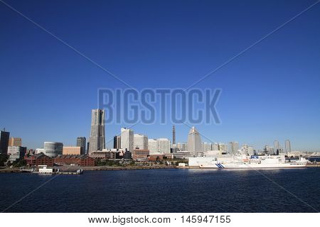 Yokohama Minato mirai 21 in Kanagawa Japan