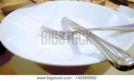 Spoon Fork and plate Abtract background and all