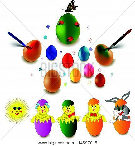 Easter design elements