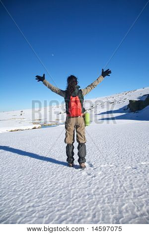 Winnaar Winter wandelen vrouw